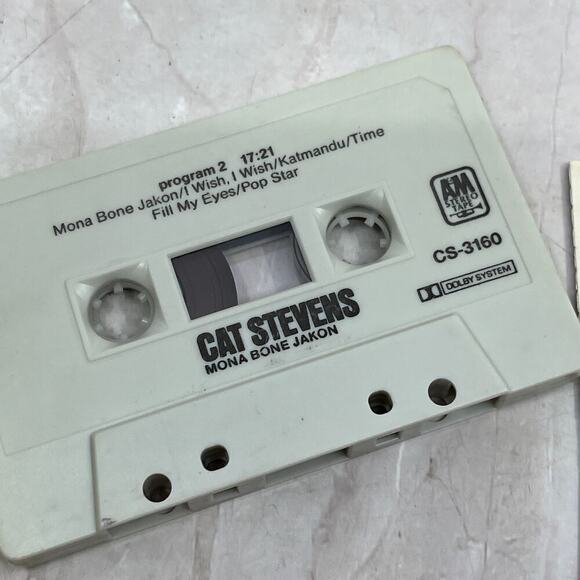 Cat Stevens Mona Bone Jakon Cassette Tape Ti5-CT2 - Picture 3 of 3